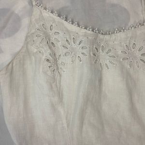 White Mid Length Summer Dress
